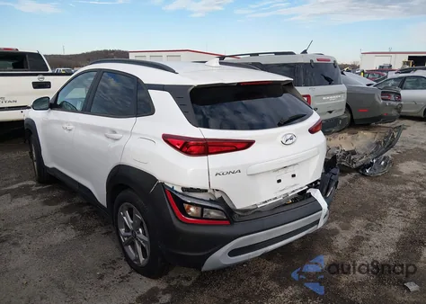 2022 Hyundai Kona Sel из США, поврежденный, VIN KM8K62AB6NU926465